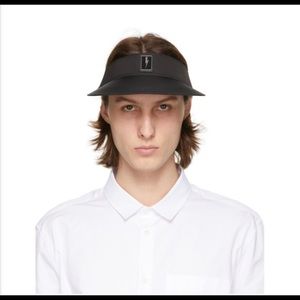 NEIL BARRET Black Enamel Badge Visor